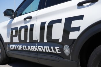 Clarksville (Tennessee) Police Department sport utility vehicle.