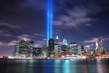 New York City skyline at night