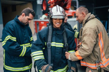 Firefighters ready for rescue