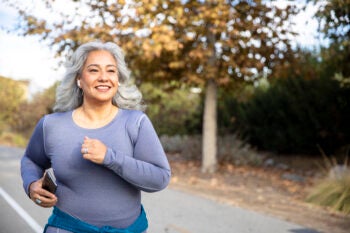 Mexican Woman Jogging