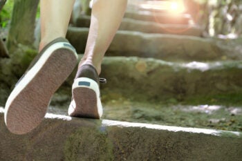 walking to success